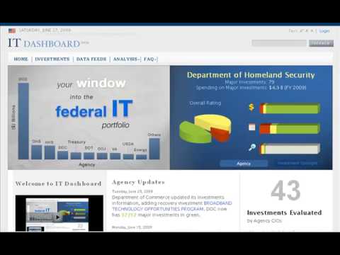 Vivek Kundra unveils US federal IT dashboard - top government contractors - best government contracting event