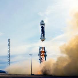 Jeff Bezos: Blue Origin's “˜New Shepard' Rocket Completes 3rd Test Flight - top government contractors - best government contracting event