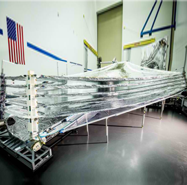 Northrop Receives Final NeXolve-Built Sunshield Layer for Webb Space Observatory - top government contractors - best government contracting event