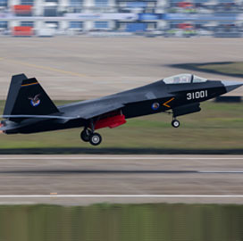 China Conducts FC-31 Fighter Jet Flight Test - top government contractors - best government contracting event