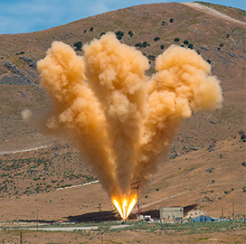 NASA, Lockheed, Orbital ATK Test Orion Spacecraft Launch Abort Motor - top government contractors - best government contracting event