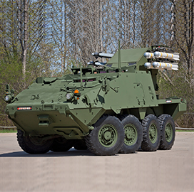 Barry Pike: Army Eyes Stryker as Base Platform for Temporary Short-Range Air Defense System - top government contractors - best government contracting event