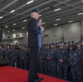 Navy Secretary Ray Mabus Visits Gerald R Ford Aircraft Carrier at HII's Newport News Site - top government contractors - best government contracting event