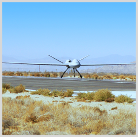 General Atomics-Made RPA Performs First Automated Landing With USAF - top government contractors - best government contracting event