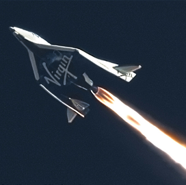 Virgin Galactic's Piloted Spacecraft Carries NASA Tech Payloads in Suborbital Flight Test - top government contractors - best government contracting event