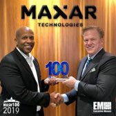 Jim Garrettson, CEO of Executive Mosaic, Presents Tony Frazier, President of Radiant Solutions, His Fourth Wash100 Award - top government contractors - best government contracting event