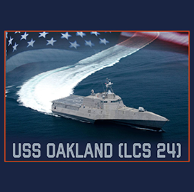 Austal USA Holds Christening for Navy's USS Oakland Combat Ship - top government contractors - best government contracting event