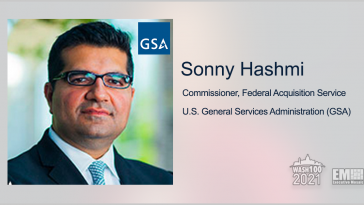 GSA Announces Integrated Government Contracting Site; Sonny Hashmi Quoted