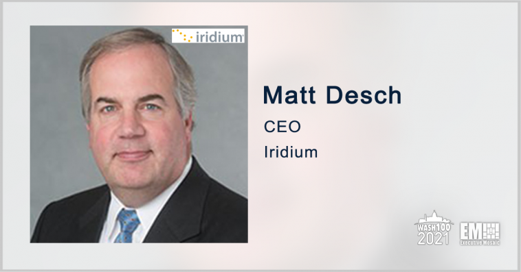 Iridium Invests in Satellite-Based Positioning Services Provider DDK; Matt Desch Quoted - top government contractors - best government contracting event