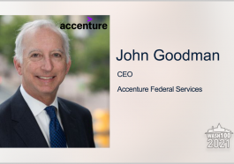 Accenture Federal Services CEO John Goodman Receives 5th Consecutive Wash100 Award - top government contractors - best government contracting event