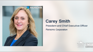 Parsons President & CEO Carey Smith to Succeed Chuck Harrington as Board Chair - top government contractors - best government contracting event