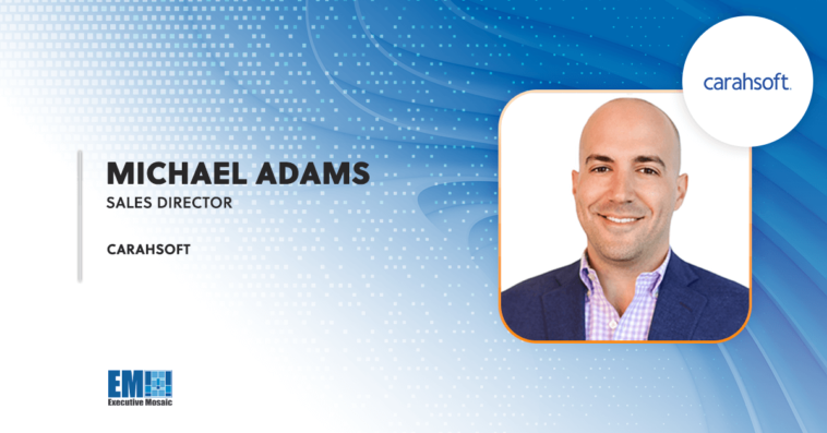 Michael Adams, AI Solutions Leader at Carahsoft, Muses on the Promise of—and Prerequisites for—AI in Government - top government contractors - best government contracting event