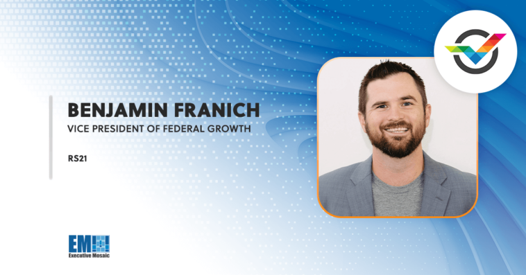 Benjamin Franich Named Federal Growth VP at Data Science Company RS21