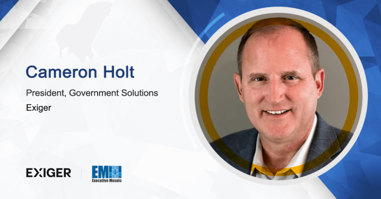 Air Force Veteran Cameron Holt Joins Exiger as Government Solutions President