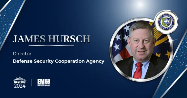 DSCA Director James Hursch Wins 1st Wash100 Award for Military Tech Transfer Policy Stewardship