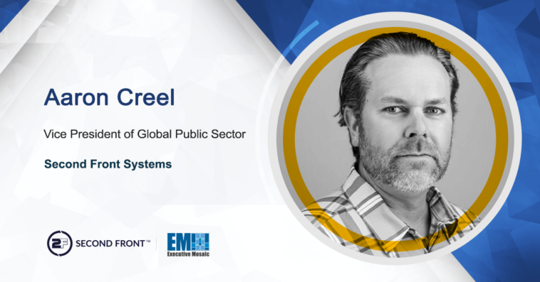 Aaron Creel Named Second Front Systems Global Public Sector VP - top government contractors - best government contracting event