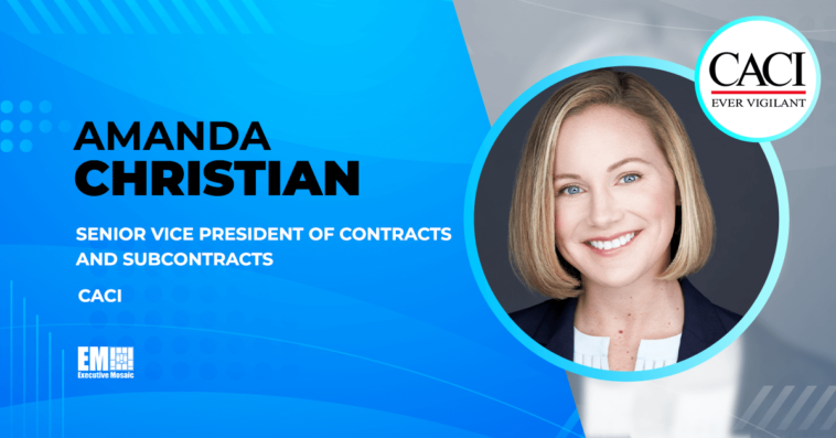 CACI Enforces National Contract Management Association Standard; Amanda Christian Quoted - top government contractors - best government contracting event